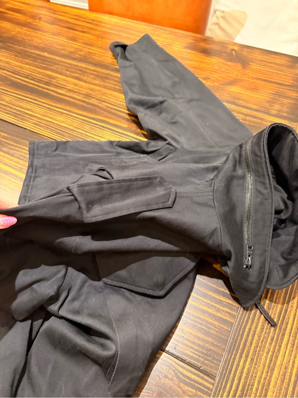 NWT AllSaints Amelia Jacket Black Size Medium - Picture 14 of 15